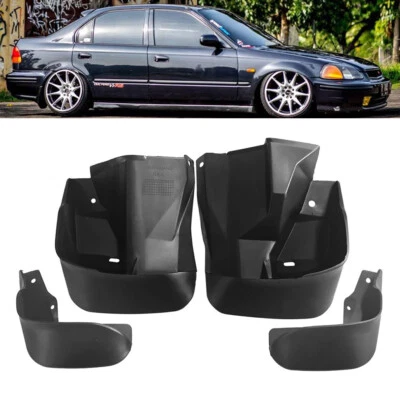 Mud Flaps Splash Guards Mudflap Mudguards For Honda Civic 4D Mud Flaps 1996-00 - Image 1 of 4