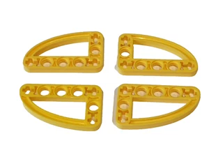 4x Lego Technic Liftarm 3 x 5 Bogen flach #32250 gelb - Bild 1 von 1
