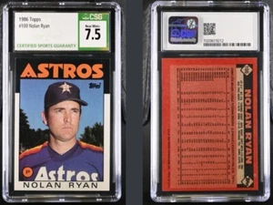 1986 Topps Nolan Ryan #100 CSG 7.5 - Picture 1 of 1