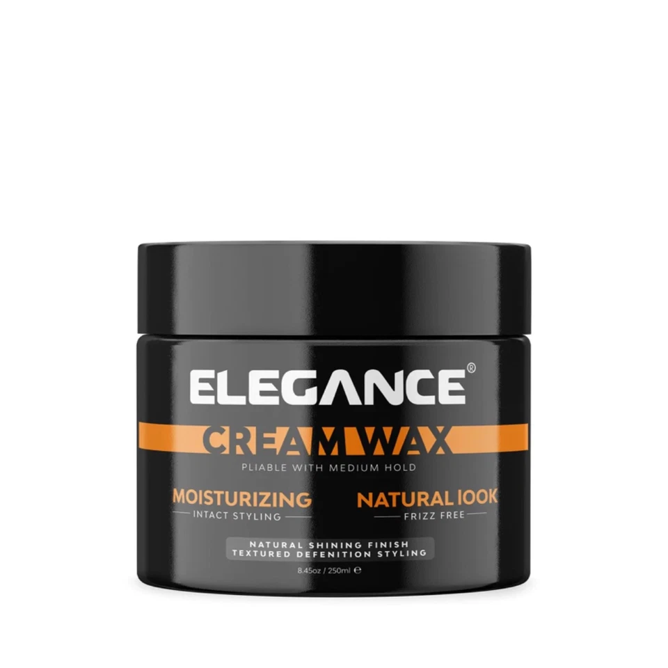 ELEGANCE CREAM WAX PLIABLE WITH MEDIUM HOLD 8.45 OZ / 250 ML-Free Shipping - Image 1 of 1