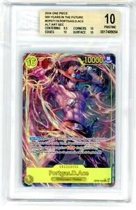 One Piece 500 Years in the Future Portgas D. Ace Alt Art SEC OP07-119 BGS 10 - Imagen 1 de 2