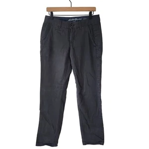 Eddie Bauer Legendwash grau Boyfriend Hose Wandern Camping Baumwolle Damen 4 - Bild 1 von 10
