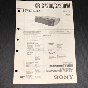 Sony XR-C7200/C7200W SERVICEANLEITUNG - Bild 1 von 3