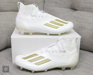 Adidas Adizero Primeknit tacchetti calcio oro bianco uomo taglia 15 (GW2950) - Foto 1 di 7
