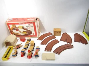 Vintage 1972 Mattel Wooden Train Putt Putt Toy Lot - Picture 1 of 3