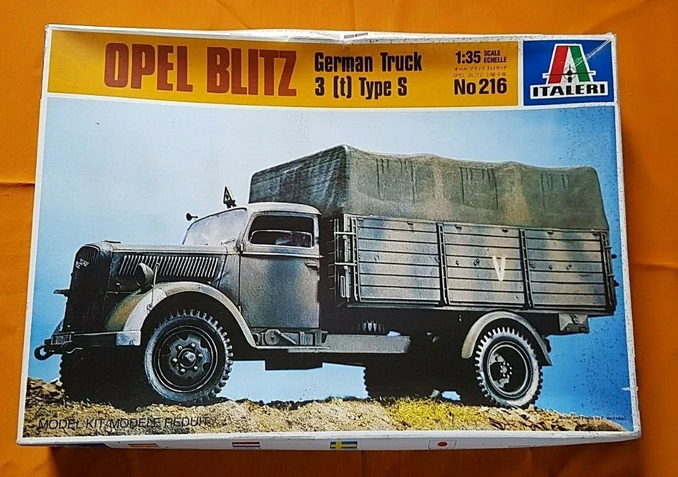 ITALERI OPEL BLIZ GERMAN TRUCK 3(t) Tvpe S SCALE 1/35 NO 216 - Immagine 1 di 1