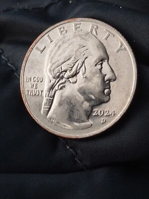 2024 D In Cod We Trust QUARTER DDO/ DDR OFF CENTER STRIKE THROUGH ERRORS  - Image 1 of 4