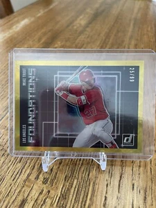 2018 Panini Mike Trout Foundations Gold /99 - Picture 1 of 2