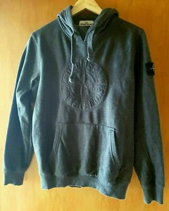 Orig. Stone Island - Herren Langarm Sweatshirt mit Kapuze - dunkelgrau - Gr. M - Bild 1 von 5