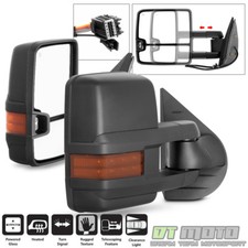 [2015 Style]2007-2013 Chevy Silverado Sierra Tow Power+Heated+LED Signal Mirrors