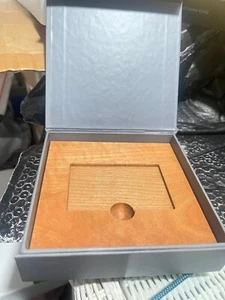 Luxury LC Black Card box Gift box for Gift Card wooden boards 6"x6"x3/4"(U5) - Picture 1 of 7