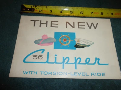 Folleto de ventas Packard Clipper 1956/carpeta original de concesionario pequeño Foto 1 de 4