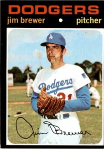 1971 Topps #549 Jim Brewer Los Angeles Dodgers - Bild 1 von 2