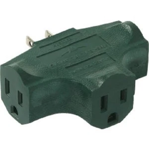 (18)-Do it Best Green 15A Electrical 3-Outlet Tap LA-24-GC - Picture 1 of 1
