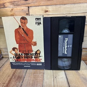 Thunderball VHS Tape Used Sean Connery Drawer Box James Bond 007 RARE CBS FOX - Picture 1 of 4