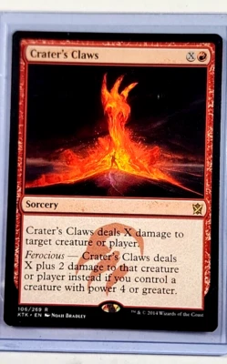 2014 MTG Magic The Gathering KTK Khans of Tarkir #106 Crater's Claws Rare WOTC - Image 1 of 3