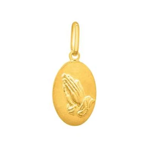 Religiöser Anhänger mit betenden Händen in 14K Gelbgold - Bild 1 von 2