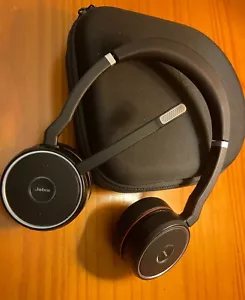 Jabra Evolve 75 Wireless Bluetooth Headset (model # HSC040W) - Used w/out Dongle - Picture 1 of 21