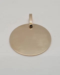 Pendentif médaille en Or jaune 18 carats Poids: 2.60g - Picture 1 of 2