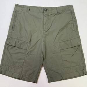 Lacoste Cargo Shorts Mens 34 Relaxed Fit Green Logo Pockets 11” Inseam Baggy - Picture 1 of 16