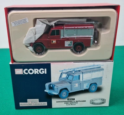 CORGI CLASSICS 1:43 Leicestershire Land Rover Diecast Fire Vehicle 07417 #2 - Image 1 of 4
