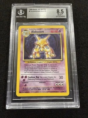 Pokemon Alakazam Holo 1/102 from Base Set Unlimited in a BGS 8.5 !! - Image 1 of 2