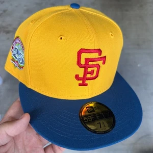 7 3/4 New Era 59fifty Beer Pack San Francisco Giants 25th Anniversary Patch Hat - Picture 1 of 3