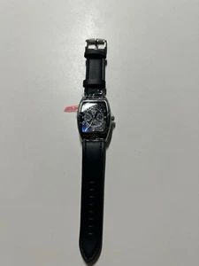 Analog Quartz Men New Fensir Men'S Watch Luxury Leather Silver - Picture 1 of 4