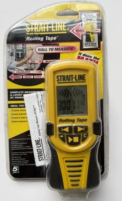 STRAIT-LINE Rolling Tape Measure 300ft Digital Display NIB- For Home Projects - Image 1 of 4