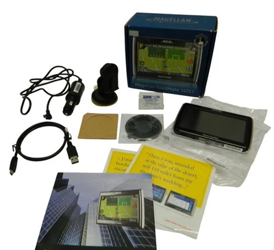 Magellan RoadMate 1475T GPS Navigator With Accessories Bundle Works See Video - Image 1 of 4