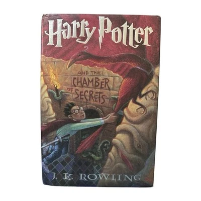 Harry Potter Chamber of Secrets TRUE 1st US Ed $17.95 DJ -No Year 2 + Errors - Image 1 of 4