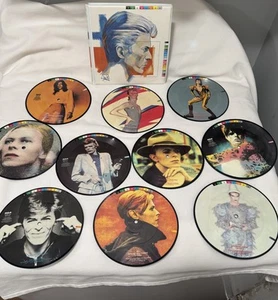 David Bowie Fashions 10 x Vinyl 7” Picture Disc Compilation Set 1982 RCA Records - Picture 1 of 12