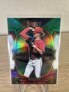 2023 Panini Select - Concourse Druw Jones #22 Green Prizm /199 (RC) - Bild 1 von 3