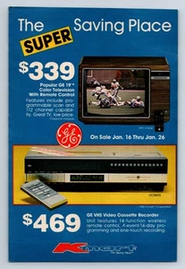 1984 Kmart Color Television & Video Cassette Recorder Print Ad - Bild 1 von 1