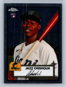 Autografo Jazz Chisholm Miami 2021 Topps Chrome RC #7 - Foto 1 di 2
