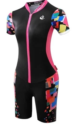 Malciklo Women's Short Sleeve Triathlon Tri Suit - XL - Image 1 of 4