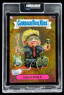 GARBAGE PAIL KIDS GPK x GREEN DAY BLACK FOIL CARD #15a GREEN DALE  #/10 - Image 1 of 2