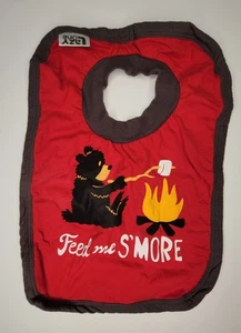 Lazy One Baby Lätzchen Feed me S'MORE rot Neu - Bild 1 von 2