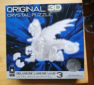 NEU BePuzzled 3D Kristall Puzzle-Silberdrache 57 Teile Alter 12+ - Bild 1 von 5