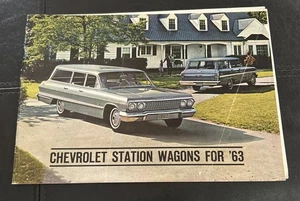 Libretto brochure vendita Chevy Station Wagon 1963 catalogo originale - Foto 1 di 15