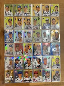2023 Topps Chrome Platinum Parallel / SP LOT x 36 Karten MLB - Bild 1 von 13