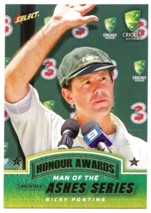 Ricky Ponting Honour Awards Man Of The Ashes Series Select 2007-2008. - Picture 1 of 4