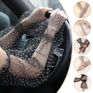 Damen Spitze Armstulpen Sonnenschutz Abdeckung Fahrhandschuhe Mehrfarbig → - Bild 1 von 18