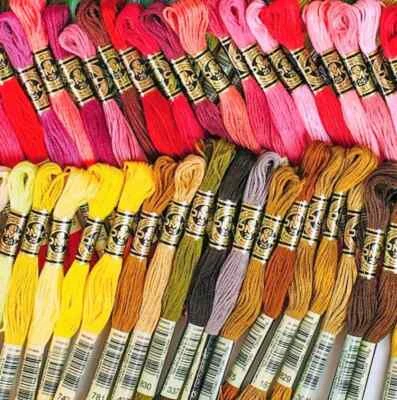 90 Skeins Lot DMC Floss Embroidery Thread Made in France 100% Cotton - Image 1 of 4