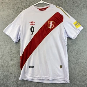 2018 Umbro Peru Home Soccer Jersey Lapadula Men L World Cup Russia /83-26 - Picture 1 of 10