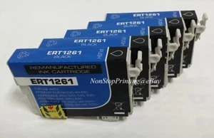 Tinta negra de alto rendimiento 5 piezas para Epson 126 T126 WF3530 3540 WF7510 7520 WF545 635 645 84 - Imagen 1 de 1