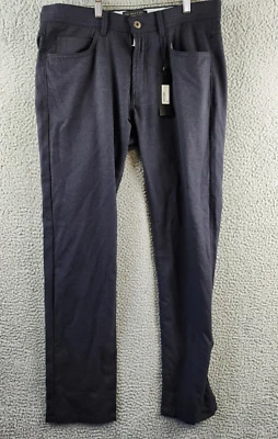 The Men's Store at Bloomingdale's Flannel Tailored Fit Pants Men's 33Wx32L Navy - Image 1 of 4