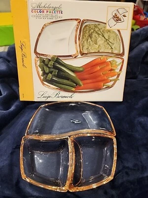 Vintage MCM Luigi Bormioli Michelangelo Palette Serving 3 Bowl Set - Image 1 of 3