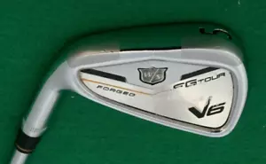 Left Handed Wilson V6 FG Tour Forged 5 Iron Stiff Steel Shaft Tour Fit Grip - Picture 1 of 4