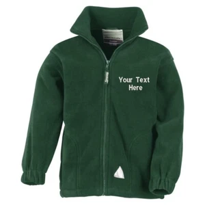 Personalised Embroidered Junior PolarTherm Fleece Jacket Kids School Coat RE36J - Picture 1 of 11